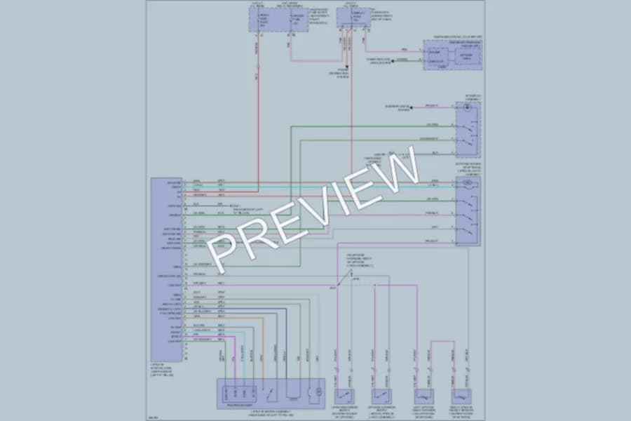 2007 GMC Acadia Trunk Tailgate Fuel Door wiring diagram preview