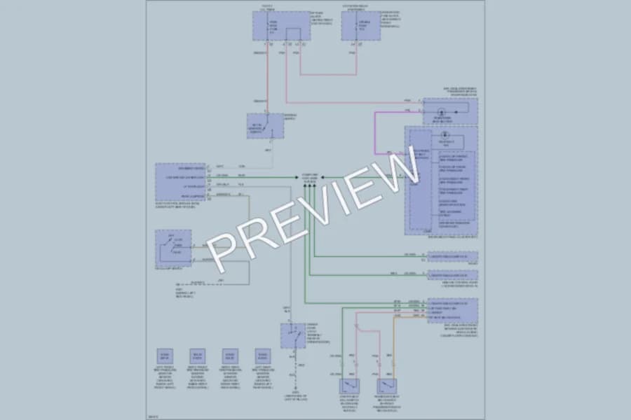 2007 GMC Acadia Warning Systems wiring diagram preview