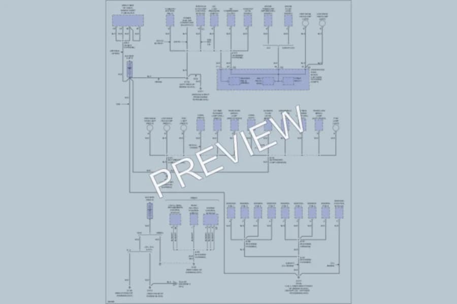 2007 GMC 1500 Hd Ground Distribution wiring diagram preview with protected circuit layout