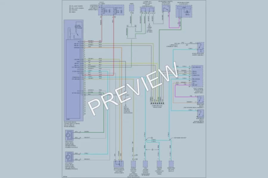 2007 GMC 2500 Hd Anti Lock Brakes wiring diagram preview with protected circuit layout