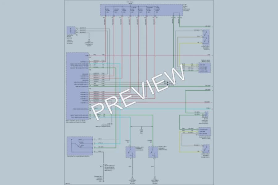 2007 GMC 2500 Hd Warning Systems wiring diagram preview with protected circuit layout