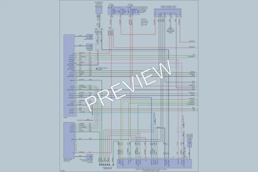 2007 GMC 3500 Hd Navigation wiring diagram preview with protected circuit layout