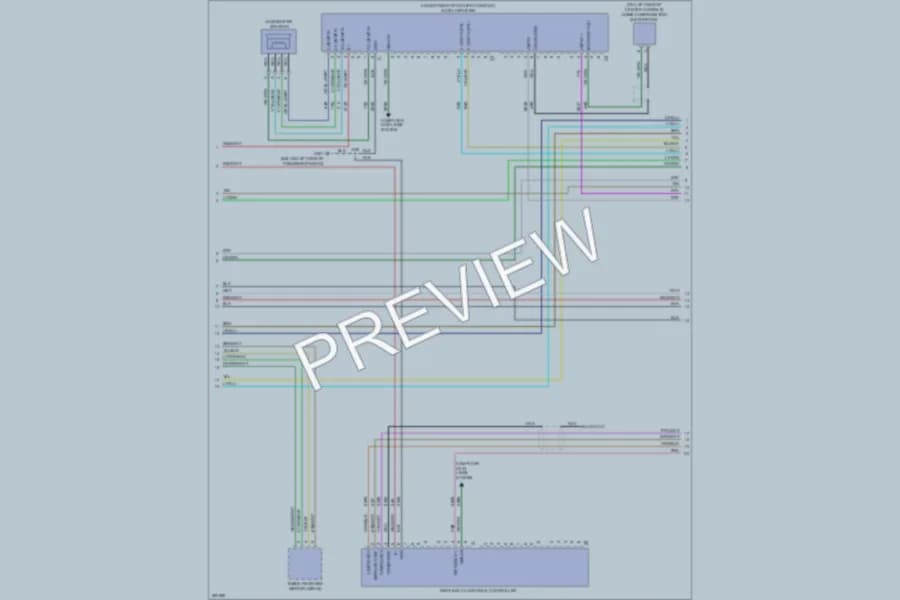 2007 GMC 3500 Hd Radio wiring diagram preview with protected circuit layout