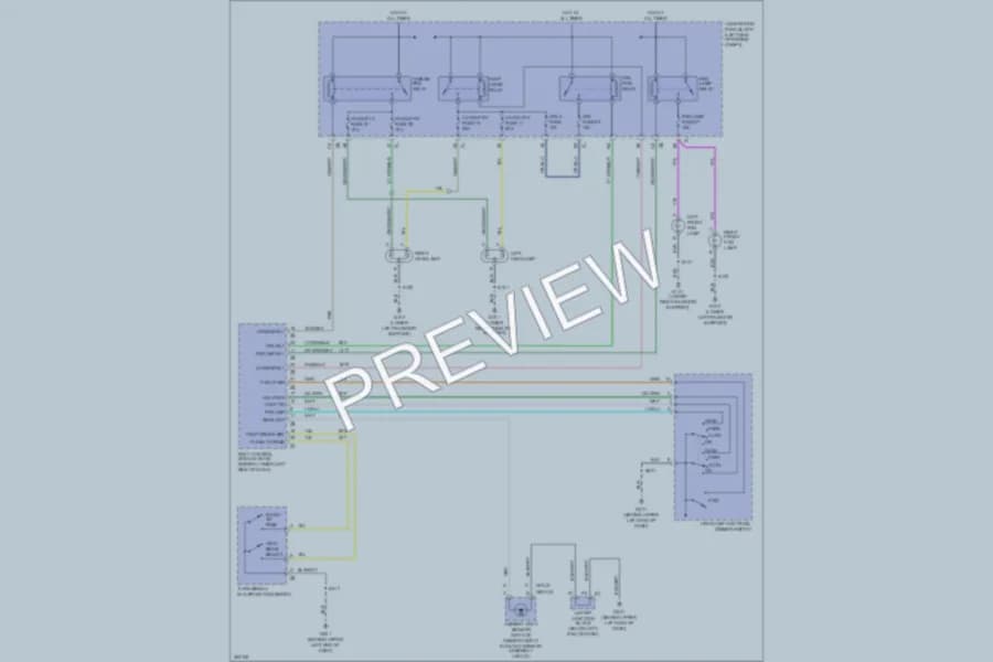 2007 GMC C1500YukonXL Headlights wiring diagram preview