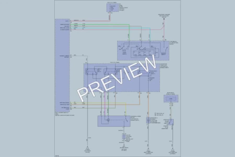 2007 GMC C2500YukonXL Wiper Washer wiring diagram preview