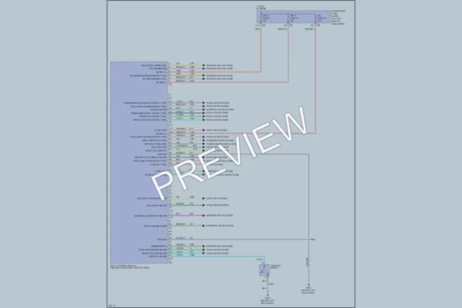 2007 GMC G2500 Body Control Modules wiring diagram preview with protected circuit layout