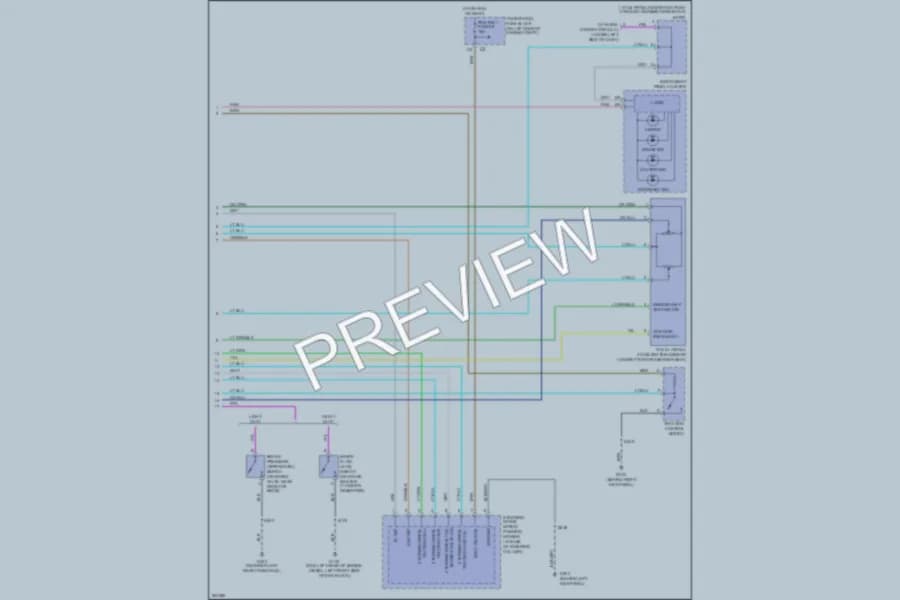 2007 GMC G3500 Anti Lock Brakes wiring diagram preview with protected circuit layout