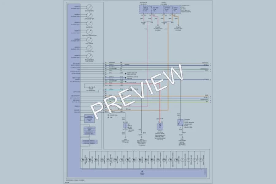 2007 GMC K1500HDPickupClassic Instrument Cluster wiring diagram preview