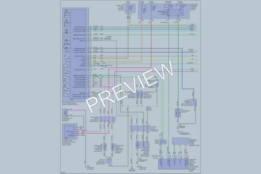 2007 GMC K1500PickupClassic Air Conditioning wiring diagram preview