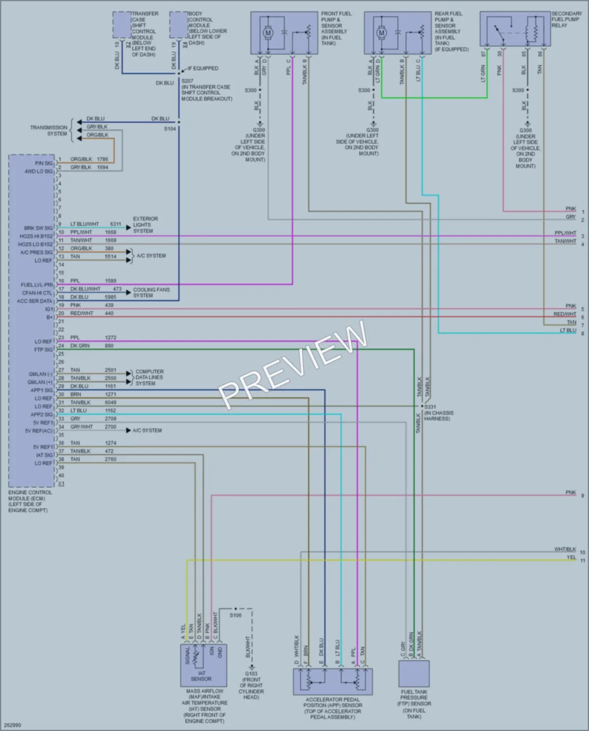 2007 GMC K1500YukonXL Engine Performance wiring diagram preview