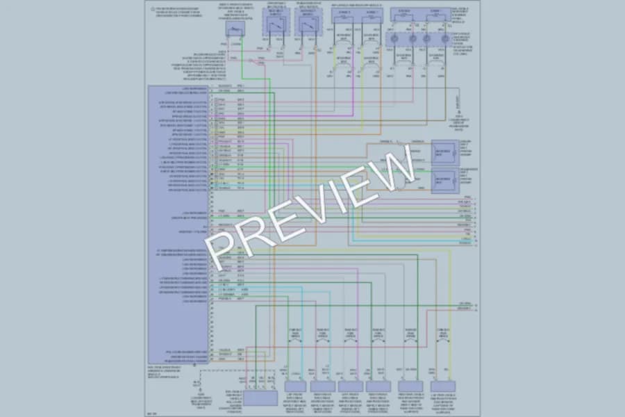 2007 GMC K1500YukonXL Supplemental Restraints wiring diagram preview