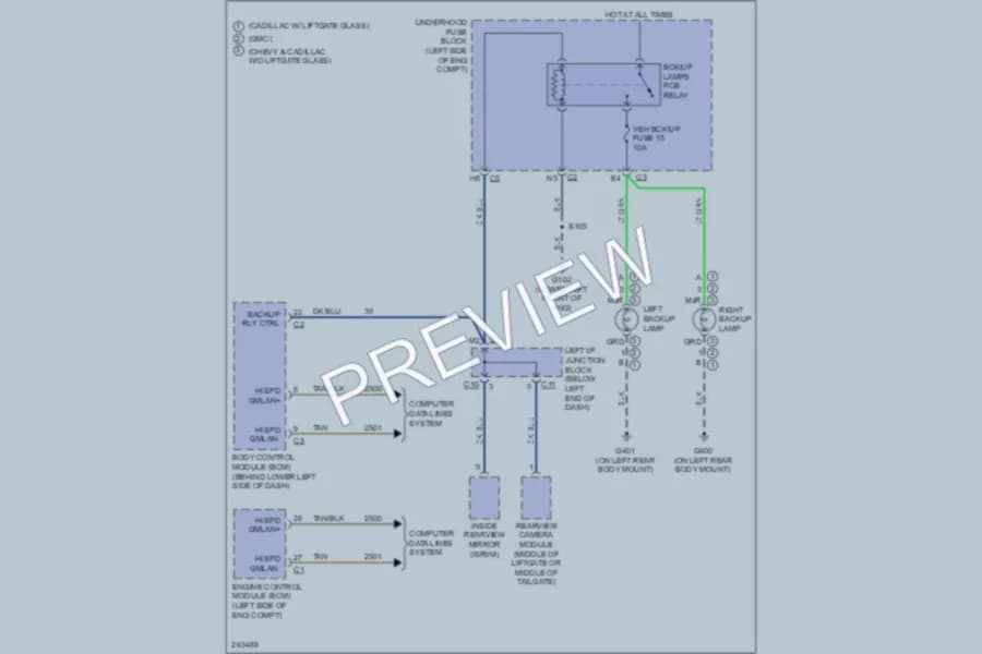 2007 GMC YukonDenali Exterior Lights wiring diagram preview