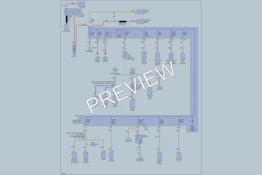 2007 HUMMER H2SUT Power Distribution wiring diagram preview