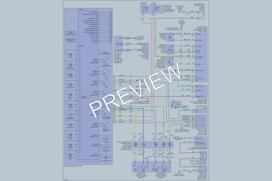 2007 HUMMER H2SUV Instrument Cluster wiring diagram preview