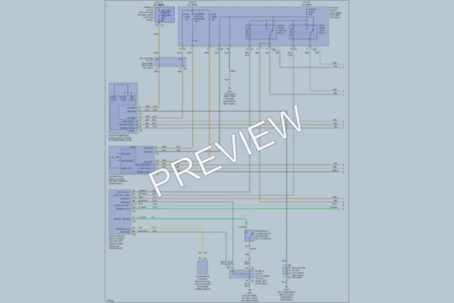 2007 HUMMER H2SUV Power Door Locks wiring diagram preview