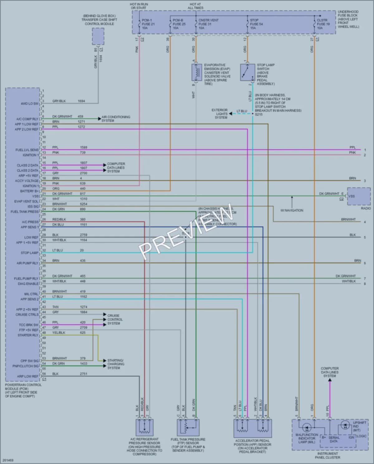 2007 HUMMER H3 Engine Performance wiring diagram preview
