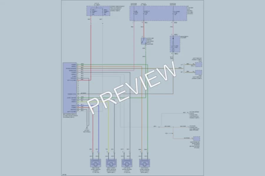 2007 Hyundai Accent Anti Lock Brakes wiring diagram preview