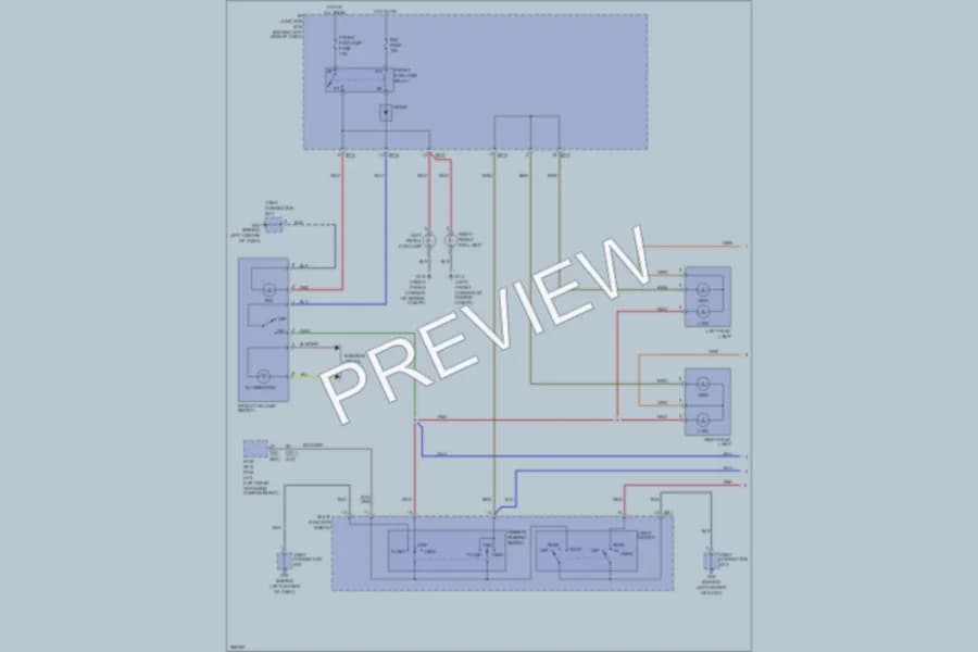 2007 Hyundai Accent Headlights wiring diagram preview
