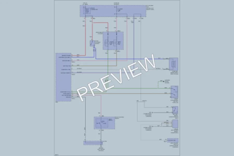 2007 Hyundai Accent Warning Systems wiring diagram preview