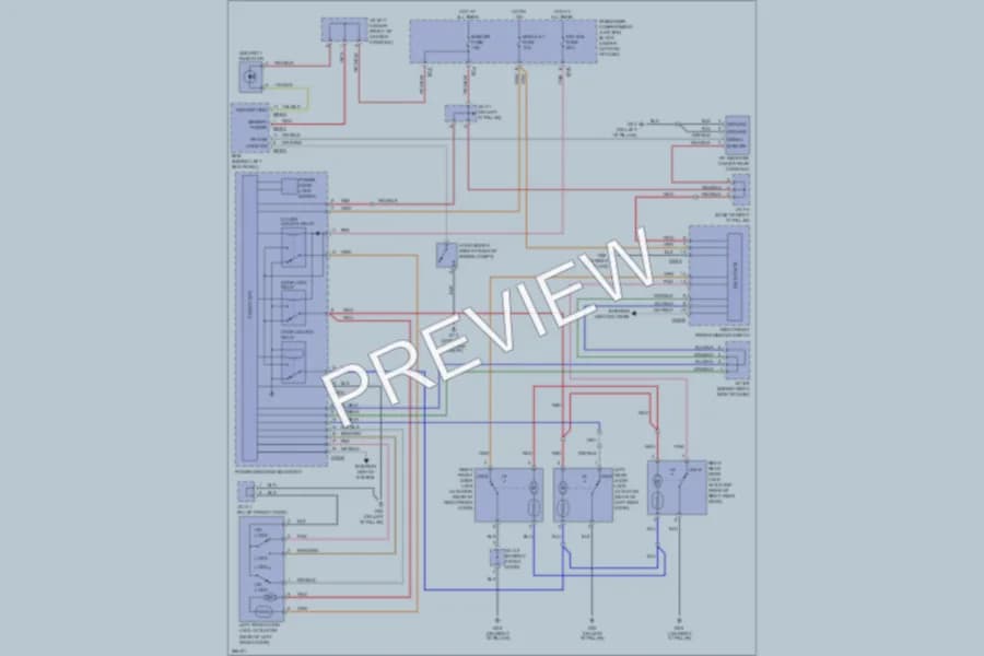2007 Hyundai Azera Anti Theft wiring diagram preview