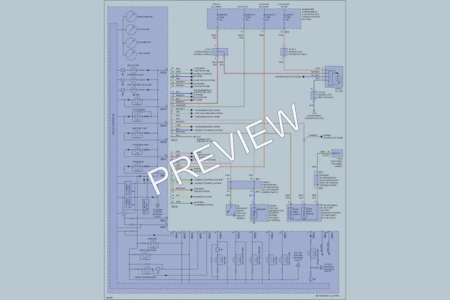2007 Hyundai Azera Instrument Cluster wiring diagram preview