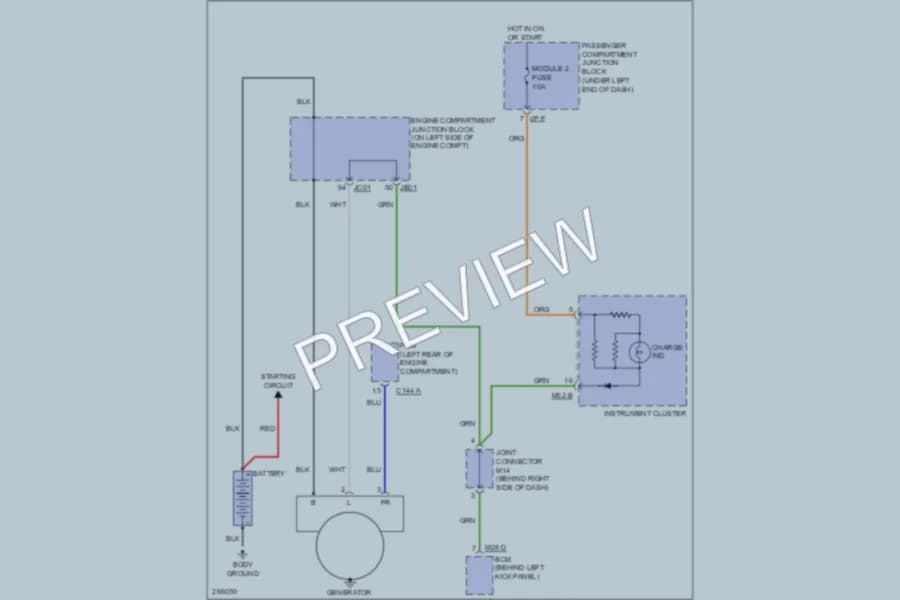 2007 Hyundai Azera Starting Charging wiring diagram preview