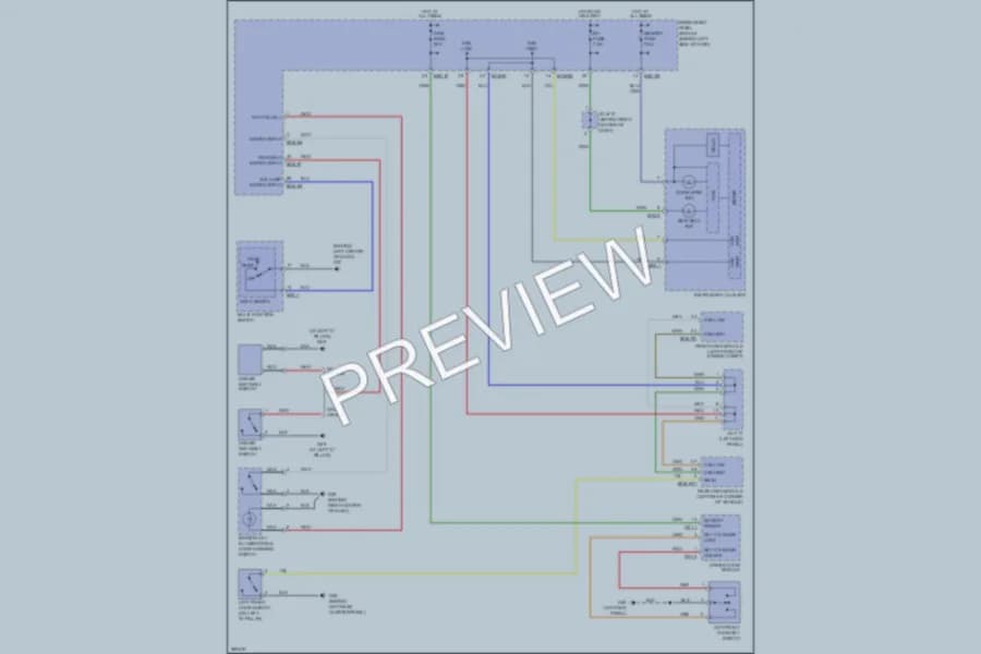 2007 Hyundai Entourage Warning Systems wiring diagram preview