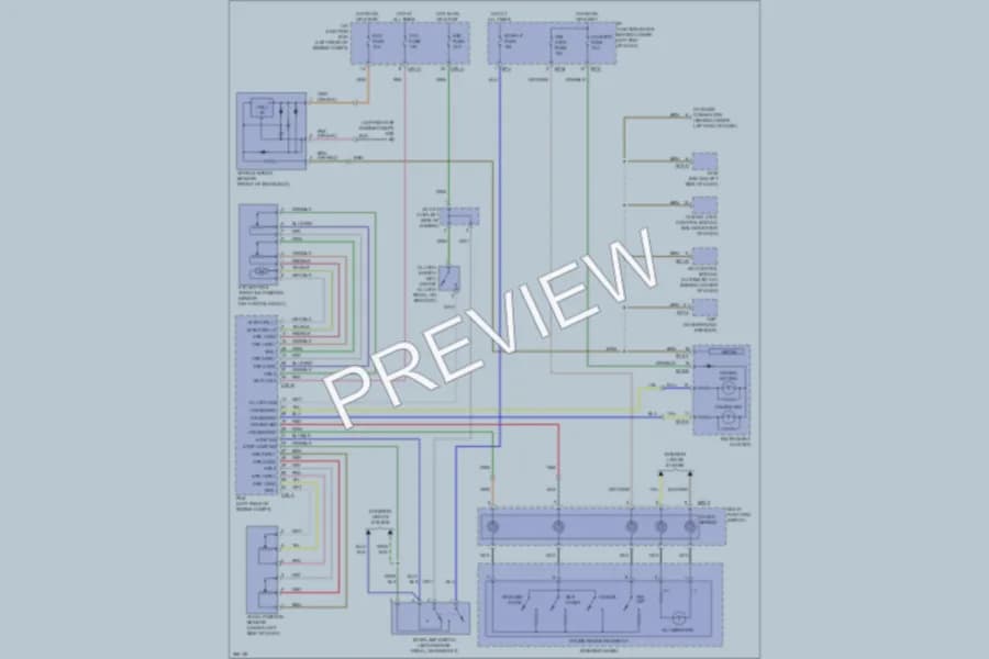 2007 Hyundai SantaFe Cruise Control wiring diagram preview