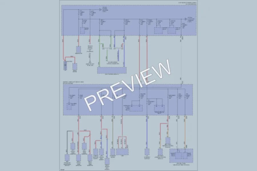 2007 Hyundai SantaFe Power Distribution wiring diagram preview