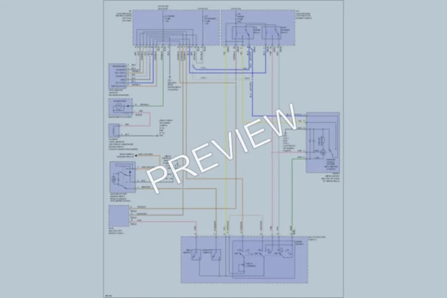 2007 Hyundai SantaFe Wiper Washer wiring diagram preview