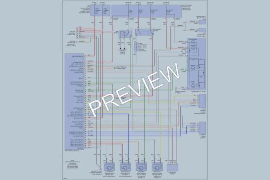 2007 Hyundai Tiburon Anti Lock Brakes wiring diagram preview