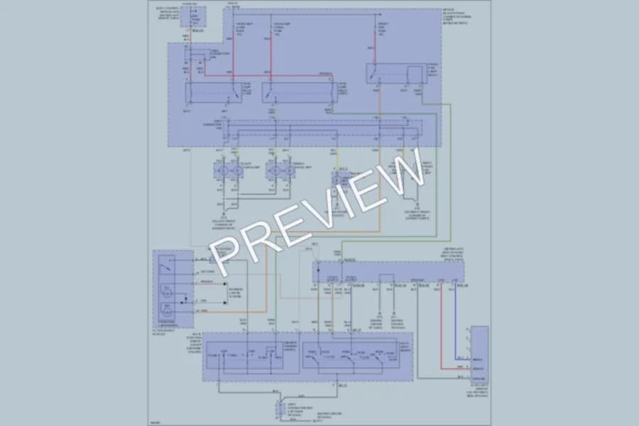 2007 Hyundai Tiburon Headlights wiring diagram preview
