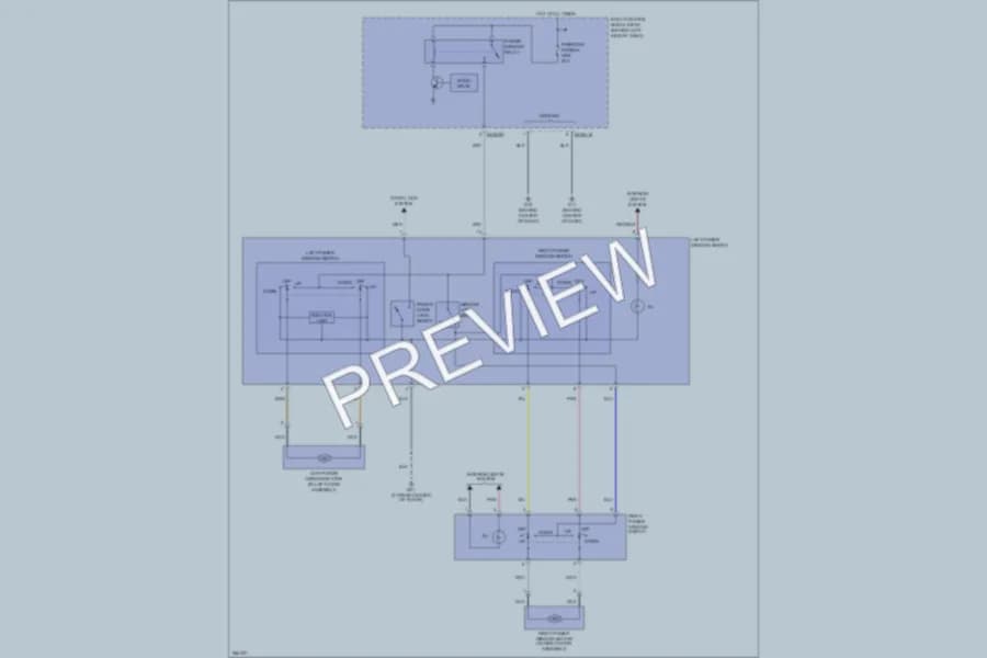 2007 Hyundai Tiburon Power Windows wiring diagram preview