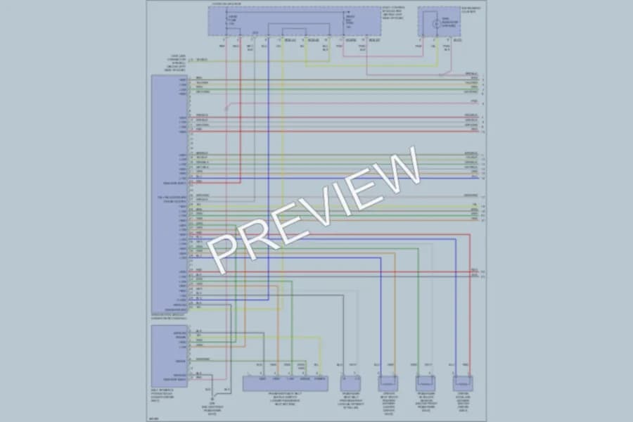 2007 Hyundai Tiburon Supplemental Restraints wiring diagram preview