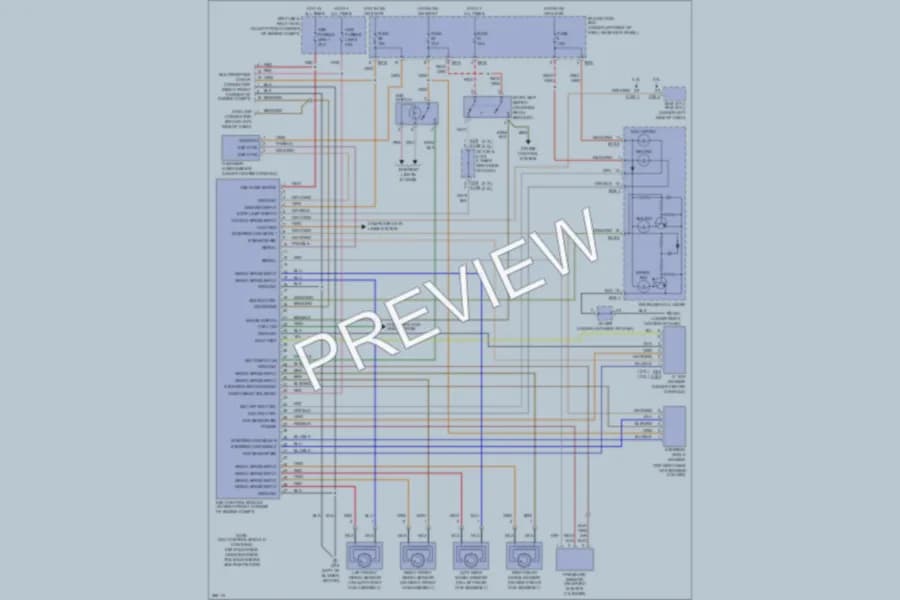 2007 Hyundai Tucson Anti Lock Brakes wiring diagram preview