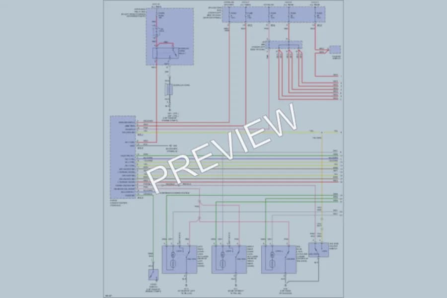 2007 Hyundai Tucson Power Door Locks wiring diagram preview