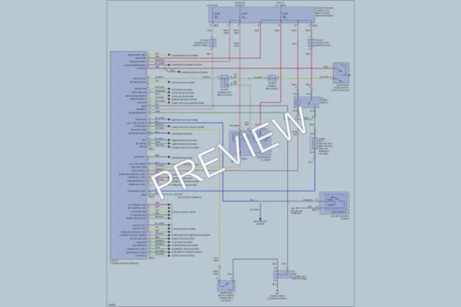 2007 Hyundai Tucson Warning Systems wiring diagram preview