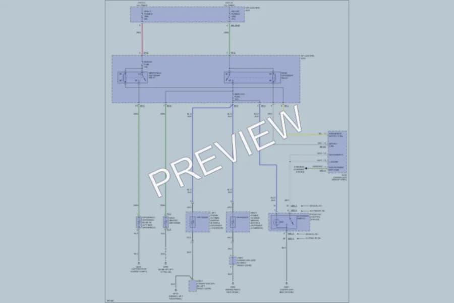 2007 Hyundai Veracruz Defoggers wiring diagram preview