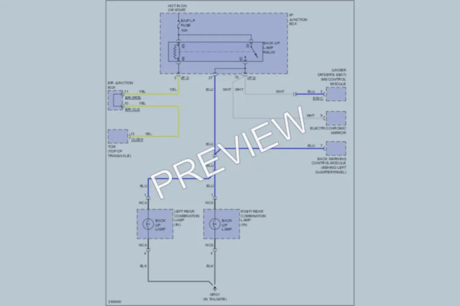 2007 Hyundai Veracruz Exterior Lights wiring diagram preview