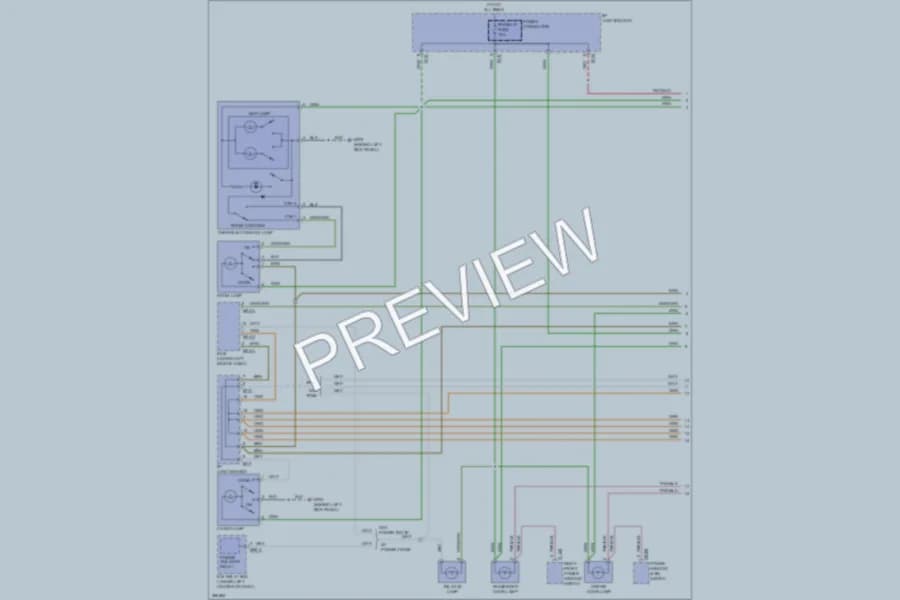 2007 Hyundai Veracruz Interior Lights wiring diagram preview