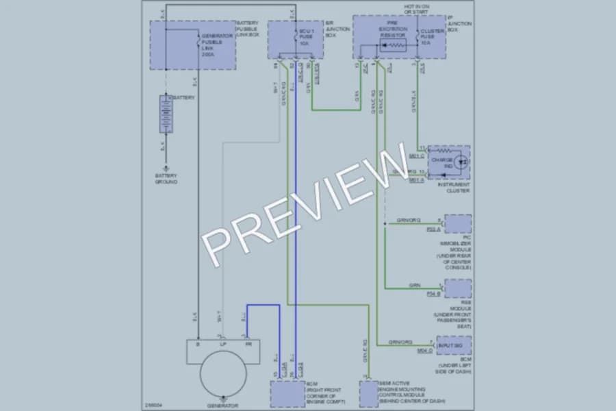 2007 Hyundai Veracruz Starting Charging wiring diagram preview