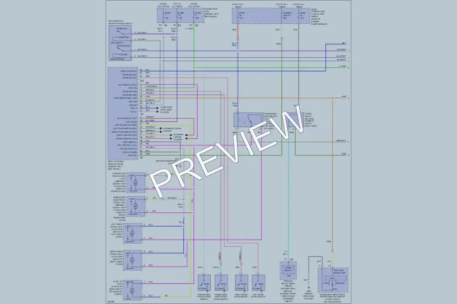 2007 Infiniti FX35 Power Door Locks wiring diagram preview