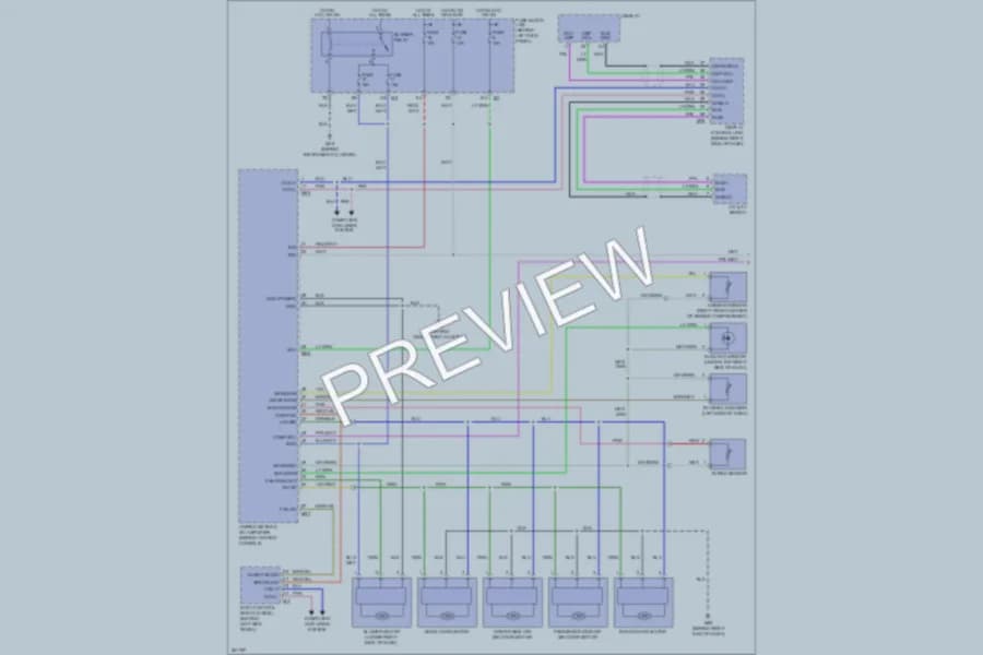 2007 Infiniti FX45 Air Conditioning wiring diagram preview