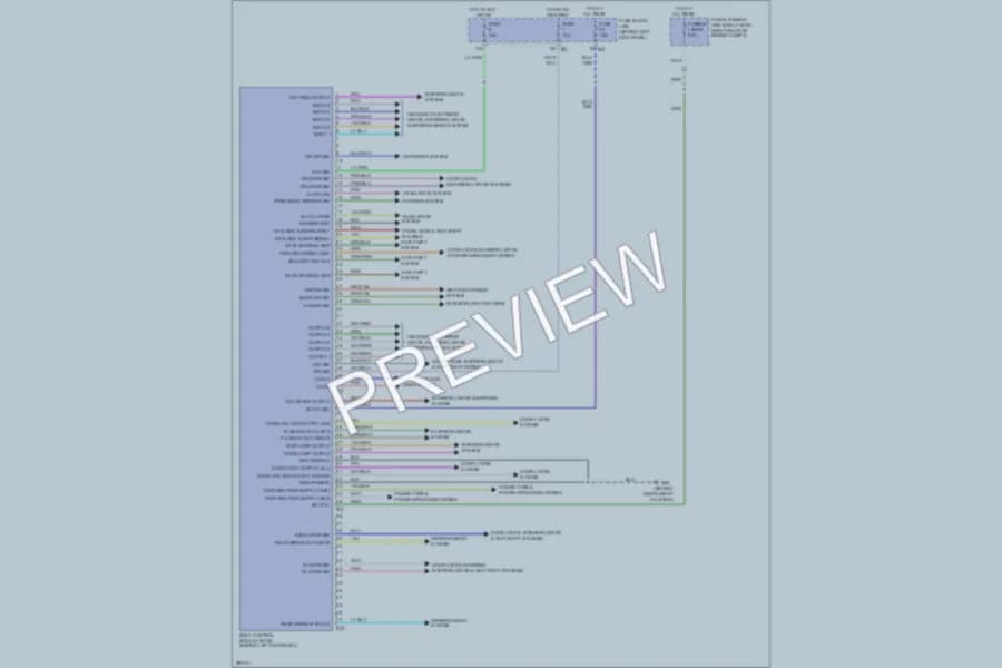 2007 Infiniti FX45 Body Control Modules wiring diagram preview