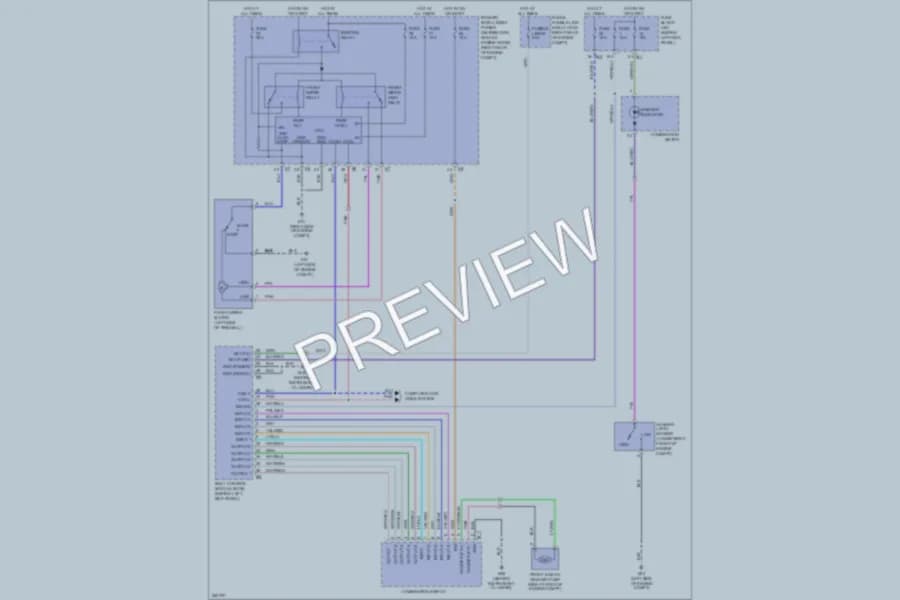 2007 Infiniti FX45 Wiper Washer wiring diagram preview