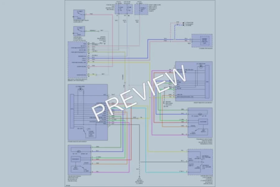 2007 Infiniti G35 Power Windows wiring diagram preview