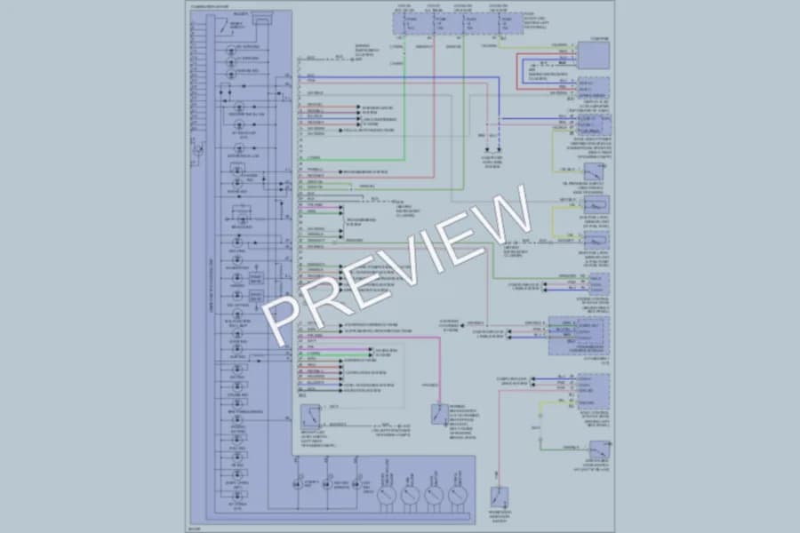 2007 Infiniti G35x Instrument Cluster wiring diagram preview