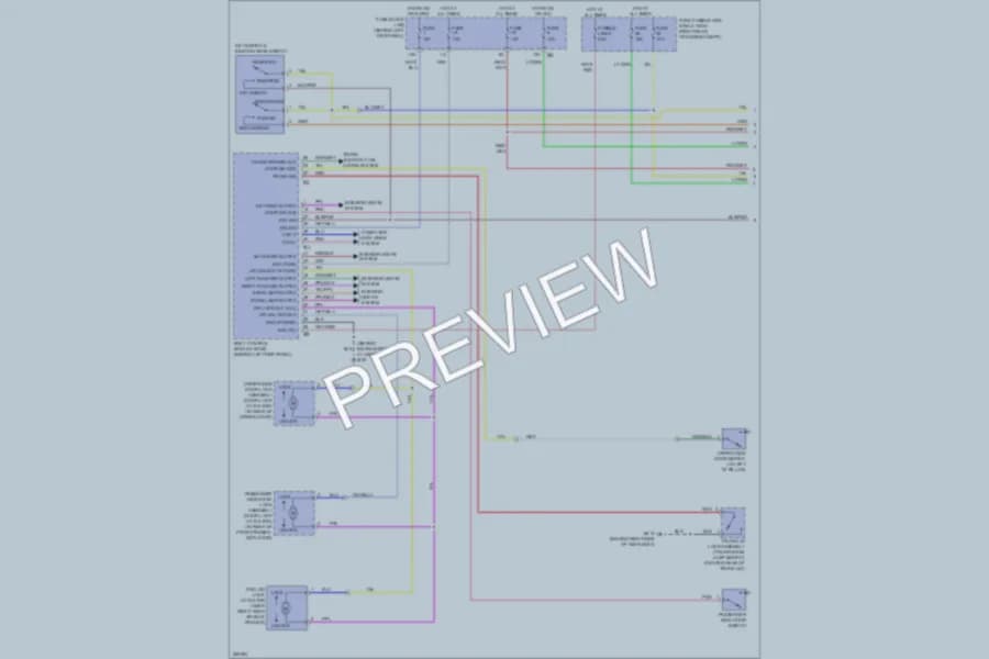 2007 Infiniti G35x Power Door Locks wiring diagram preview