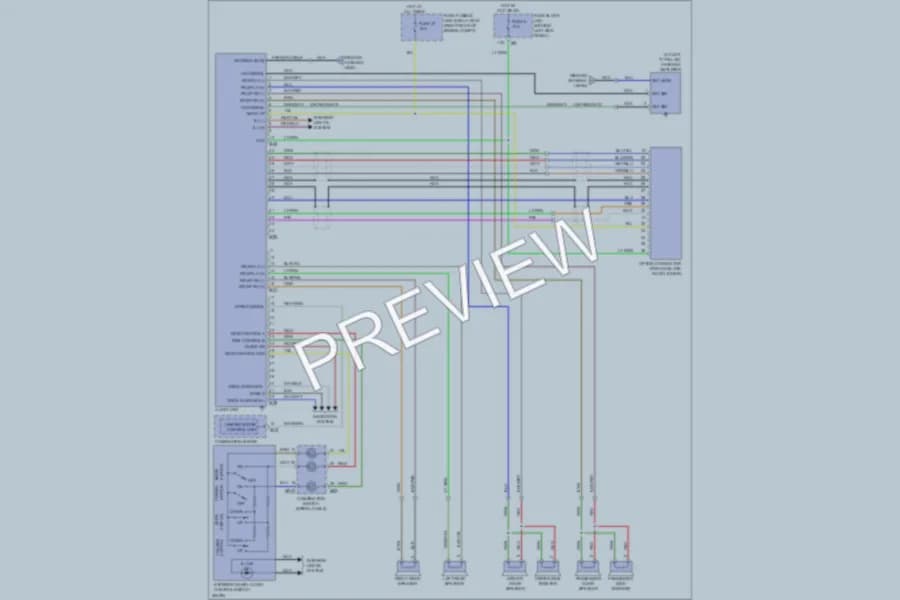 2007 Infiniti G35x Radio wiring diagram preview