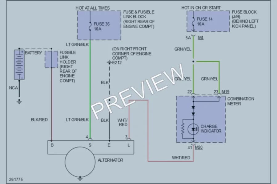 2007 Infiniti G35x Starting Charging wiring diagram preview